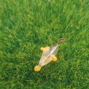 Lampwork Banana Yellow Glass Pendant P336